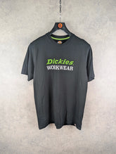 Dickies T-Shirt Mens Large L Black Workwear Short Sleeve